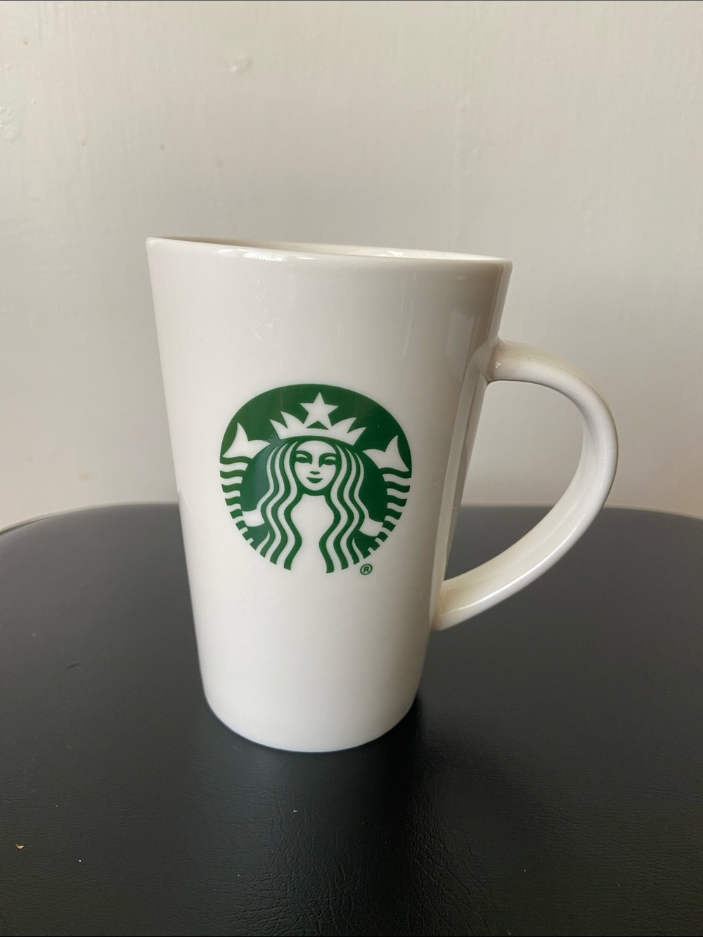 🩷Starbucks Ceramic White Mug with Green Logo 12floz